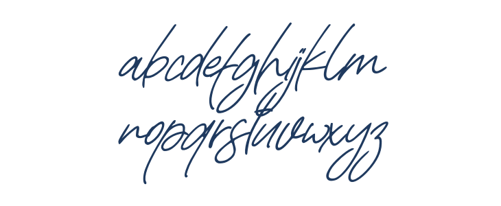 Rafaella Signature Italic Lowercase
