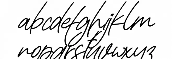 Rafaella Signature Italic Font LOWERCASE