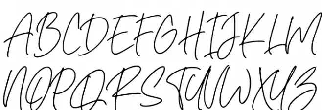 Rafaella Signature Fonte MAIÚSCULAS
