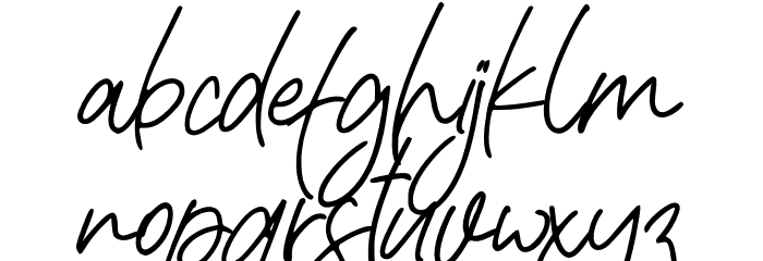 Rafaella Signature Font LOWERCASE
