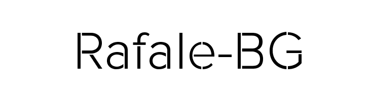 Rafale-BG Font