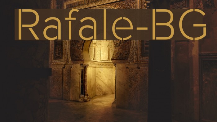 Rafale-BG Font examples