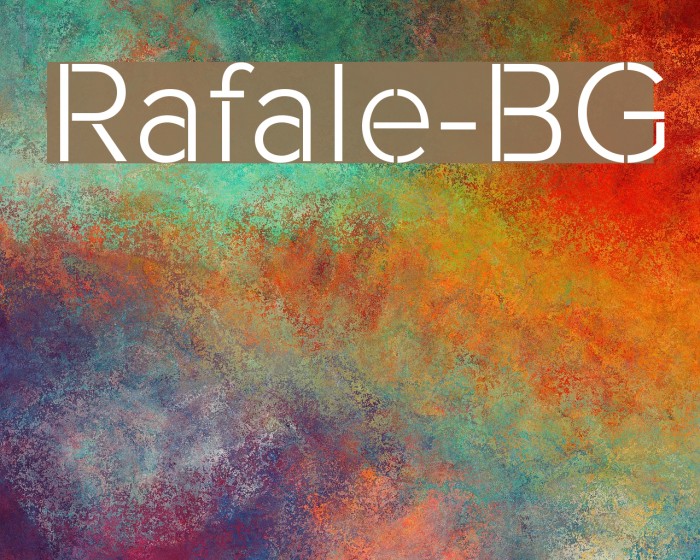 Rafale-BG Font examples