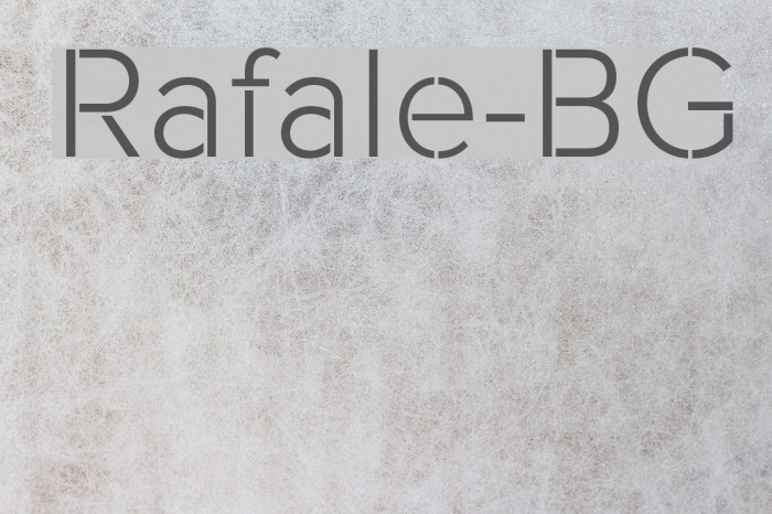 Rafale-BG Font examples