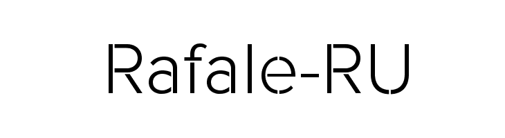 Rafale-RU Font