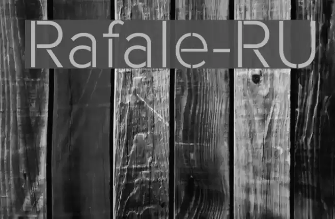 Rafale-RU Font examples