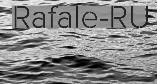 Rafale-RU Font examples