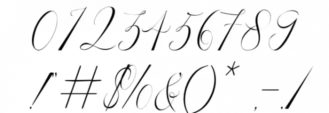 Rafalza Regular Font OTHER CHARS
