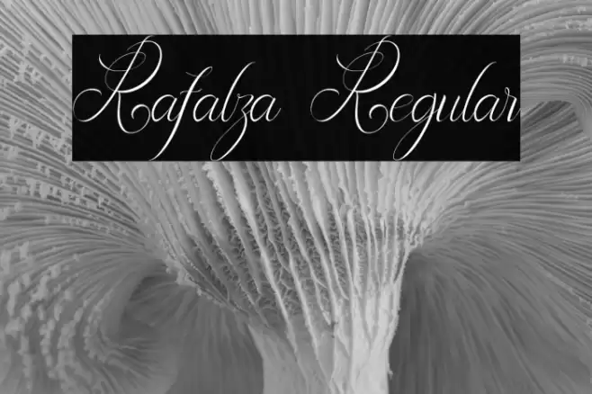 Rafalza Regular Font examples