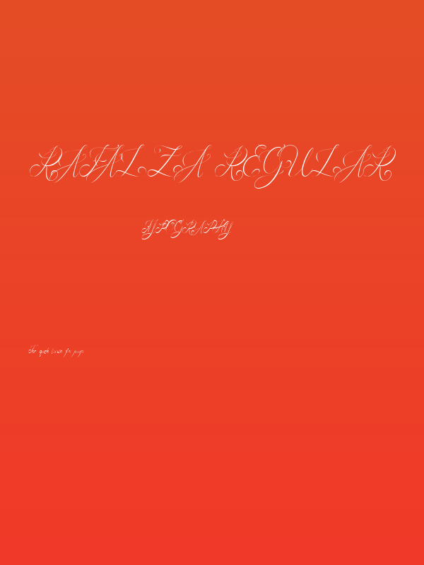 Rafalza Regular Poster