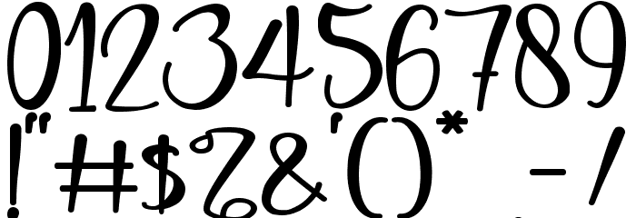 Rafandra - Personal Use Font OTHER CHARS