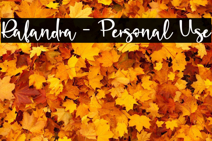 Rafandra - Personal Use Example 1