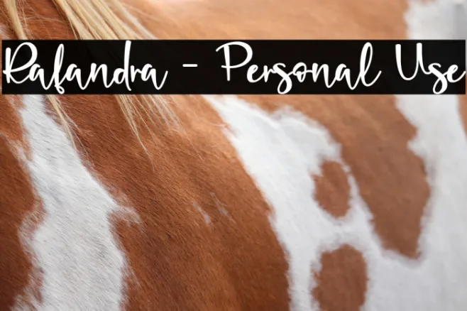 Rafandra - Personal Use Example 2