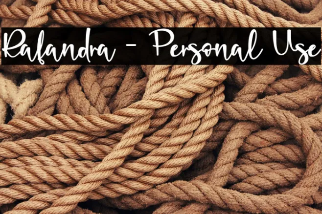Rafandra - Personal Use Example 3
