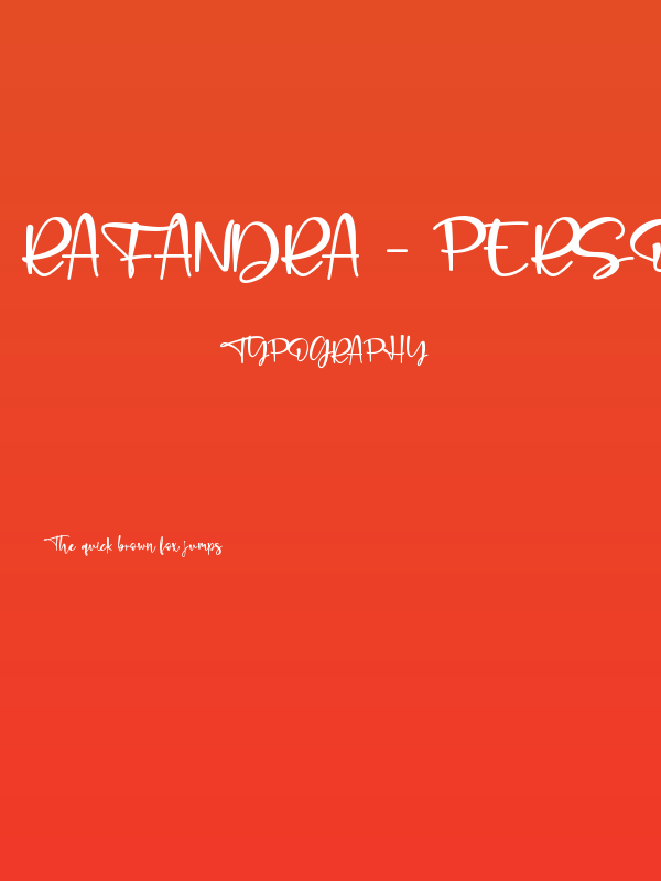 Rafandra - Personal Use Poster