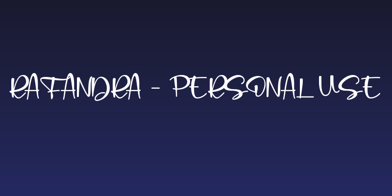 Rafandra - Personal Use Social Header