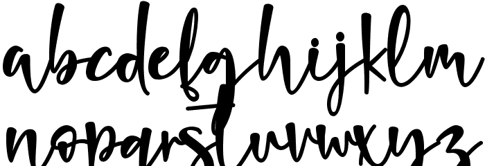 Rafandra - Personal Use Font LOWERCASE