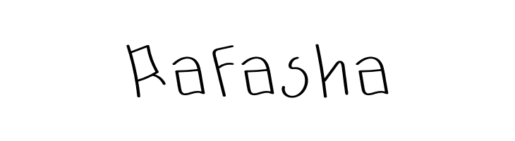Rafasha  免费字体下载