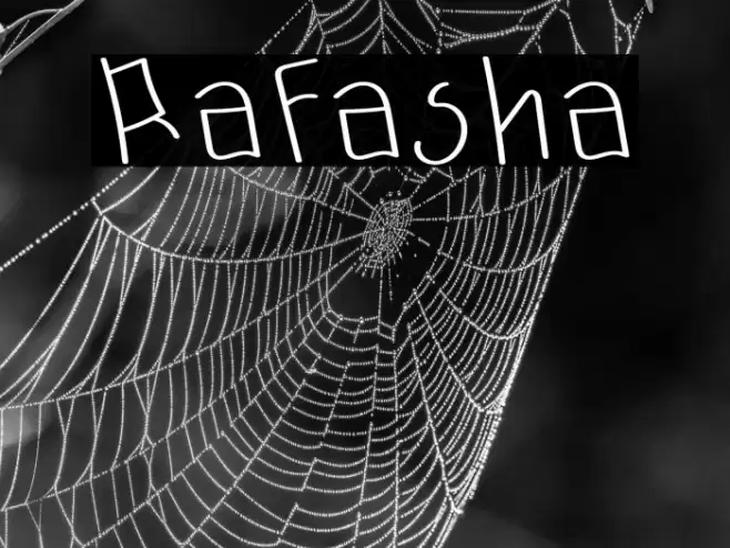 Rafasha Font examples