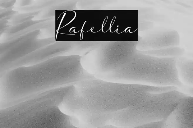 Rafellia Font examples