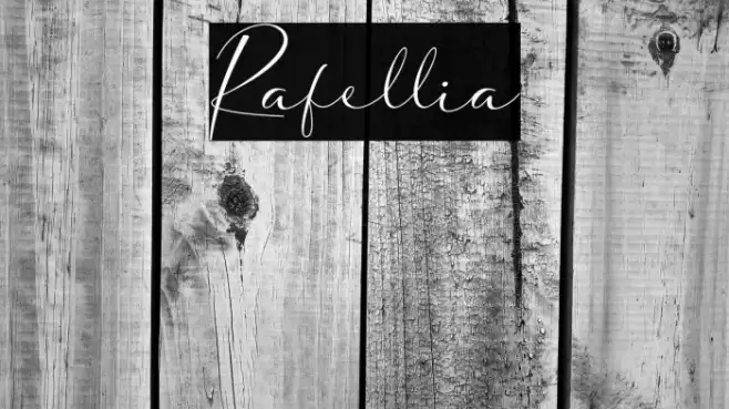 Rafellia Font examples