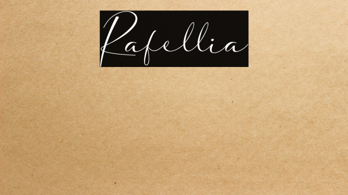 Rafellia Example 3
