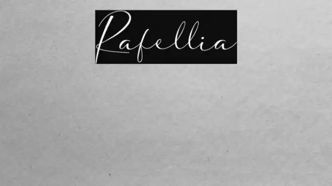 Rafellia Font examples