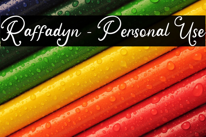 Raffadyn - Personal Use Example 2