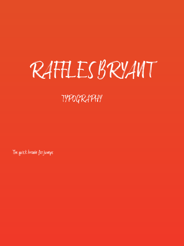 Raffles Bryant Poster
