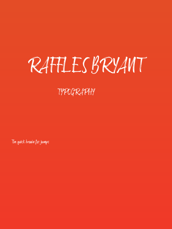 Raffles Bryant Poster