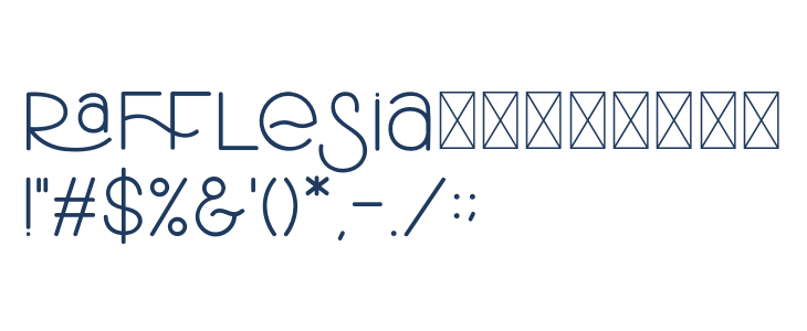 RafflesiaDemoRegular Other Characters