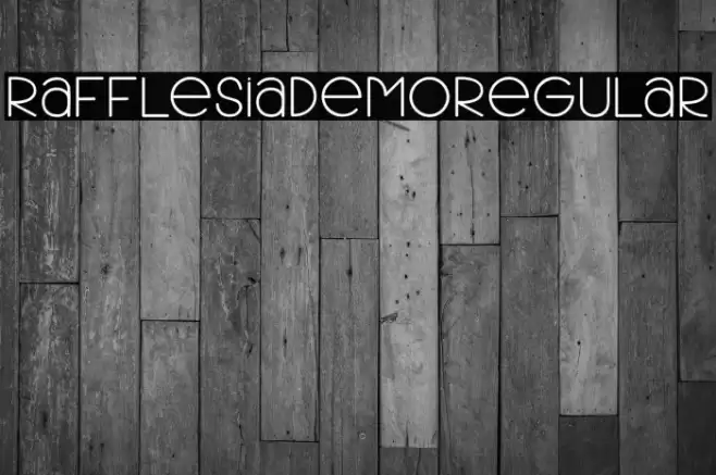 RafflesiaDemoRegular Font examples