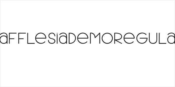 RafflesiaDemoRegular Logo