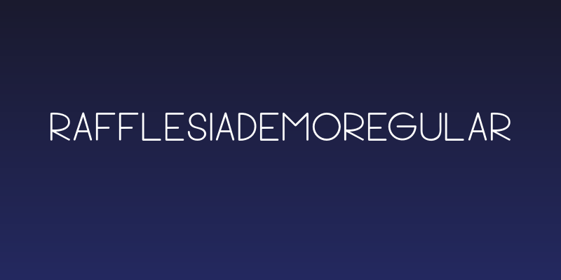 RafflesiaDemoRegular Social Header