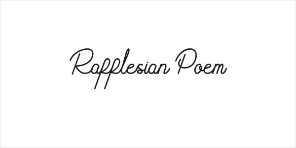 Rafflesian Poem Logo