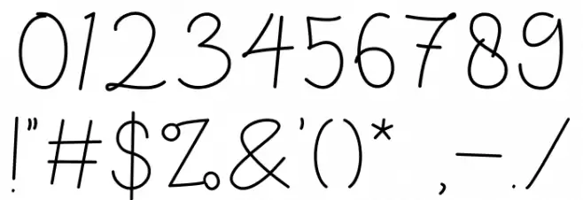 Raffline Font OTHER CHARS