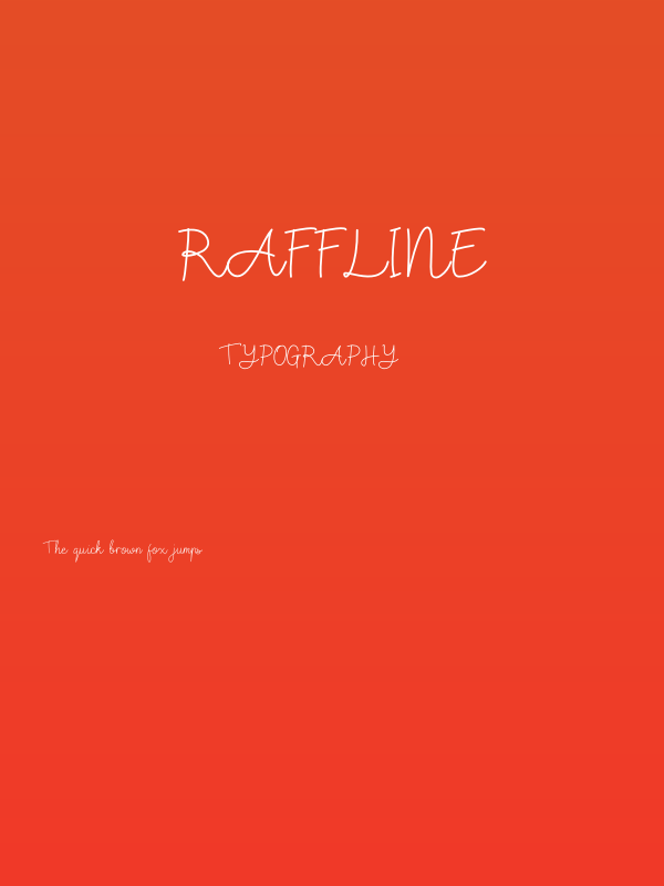 Raffline Poster