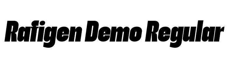 Rafigen Demo Regular  font caratteri gratis