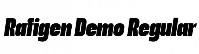 Rafigen Demo Regular  Free Fonts Download