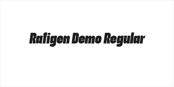 Rafigen Demo Regular Logo