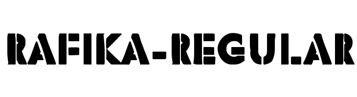 Rafika-Regular  Скачать бесплатные шрифты