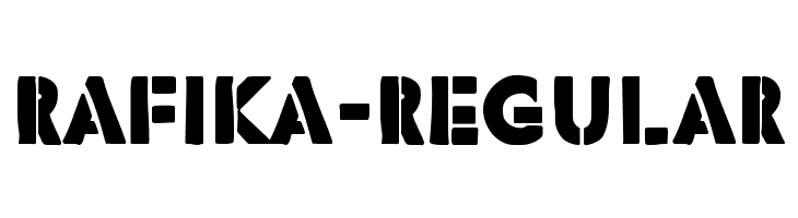 Rafika-Regular  font caratteri gratis
