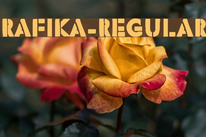 Rafika-Regular Font examples