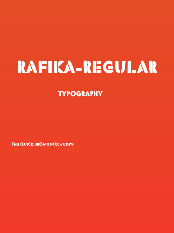 Rafika-Regular Poster