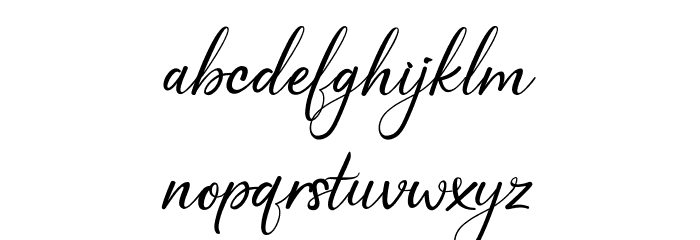 Rafiosa Font LOWERCASE