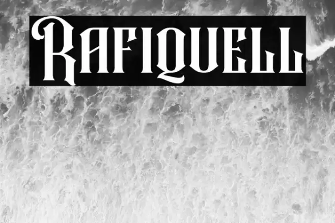 Rafiquell Font examples