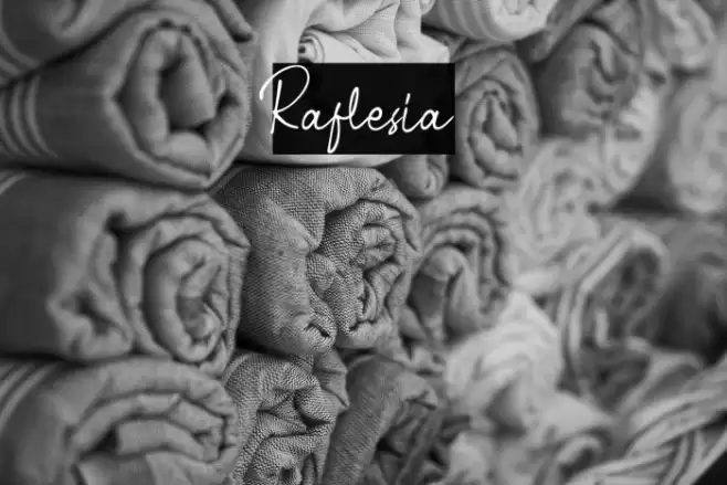 Raflesia Font examples