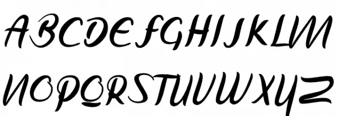 Raflesya 字体 大写