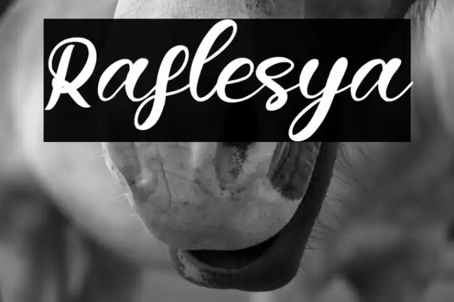 Raflesya Font examples