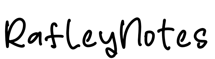Rafley Notes  フリーフォントのダウンロード